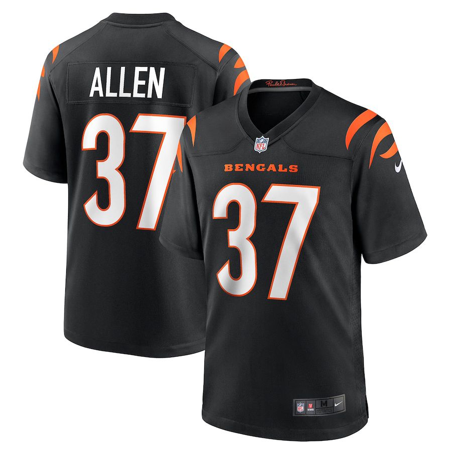 Men Cincinnati Bengals 37 Ricardo Allen Nike Black Game NFL Jersey